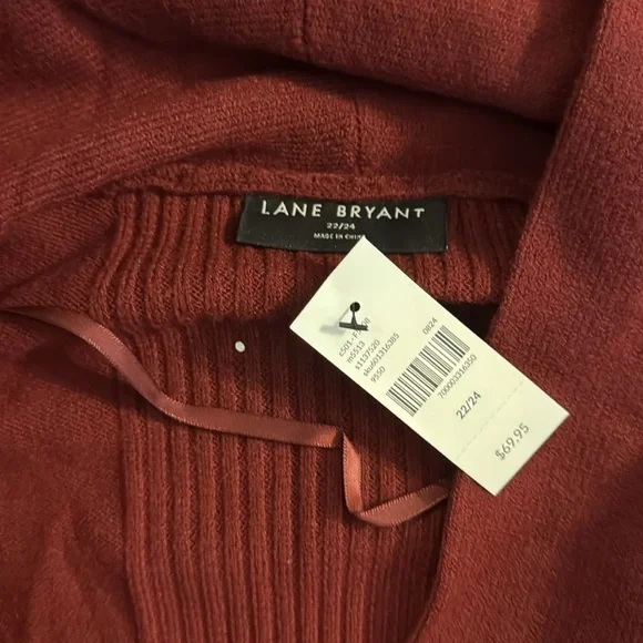 Lane Bryant Rich Red Knit Cardigan - Picture 3 of 4